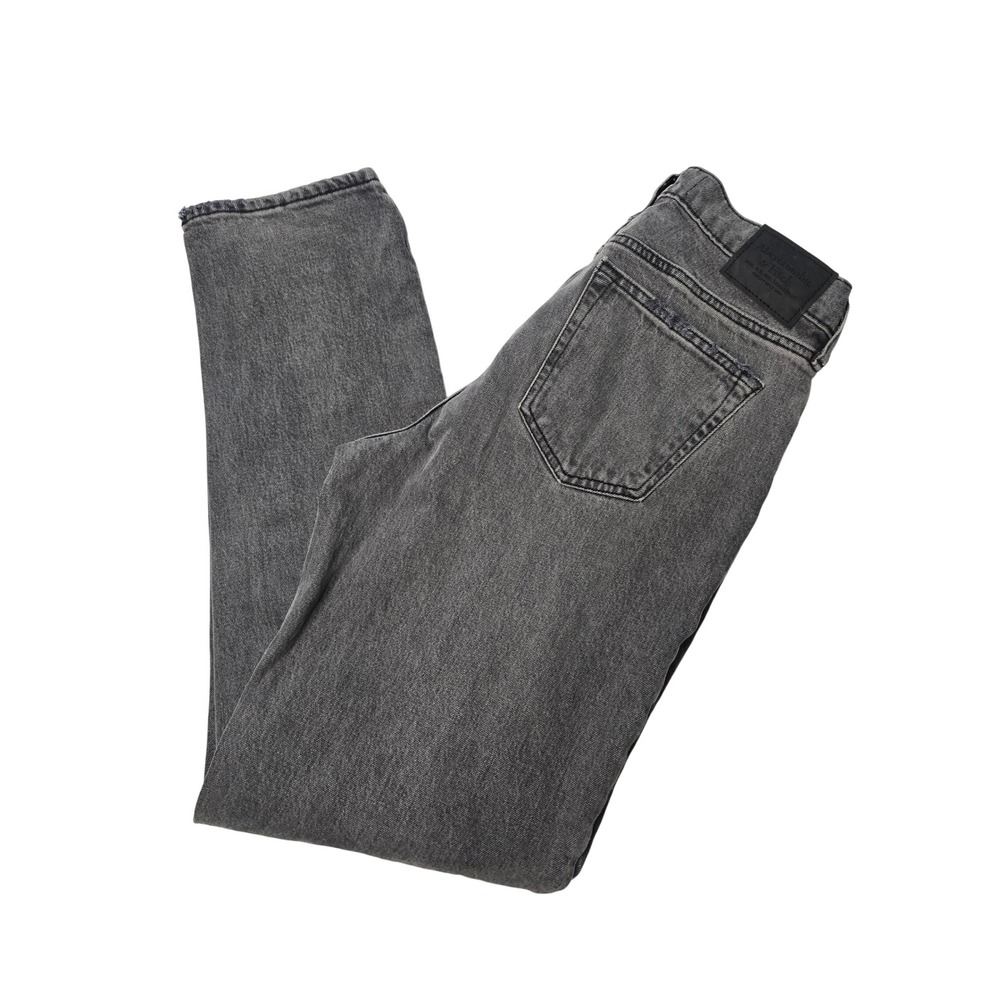 Abercrombie & Fitch Mens Athletic Vintage Stretch Grey Denim Jeans 30x34 EUC